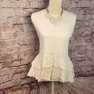 - Who What Wear lace top